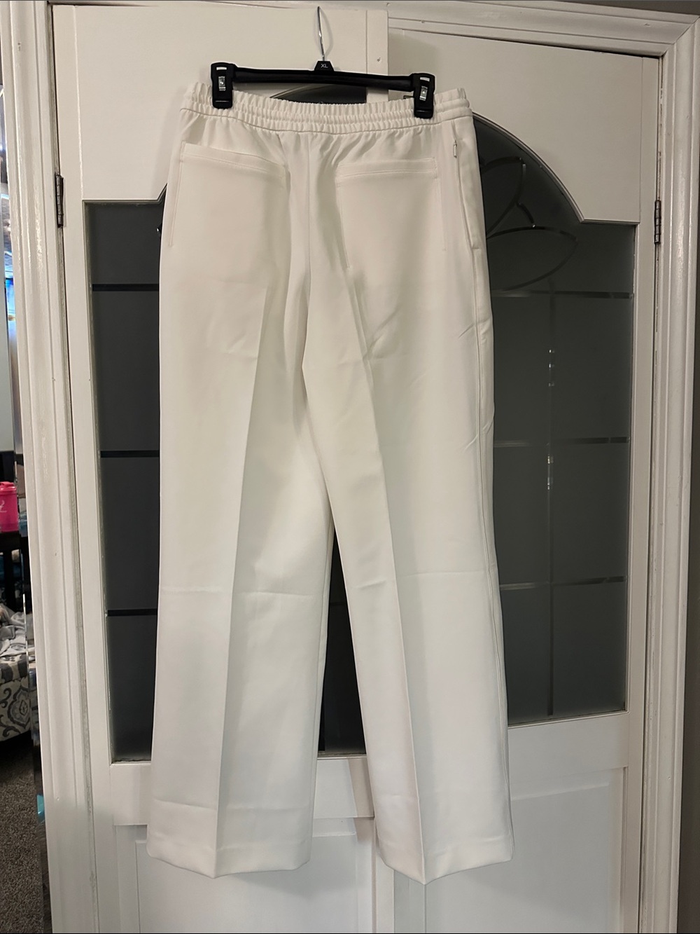 Athleta White Elastic-Waist Dress Trousers - Picture 2 of 3